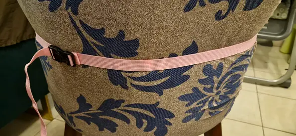 Baby dining chair safety belt