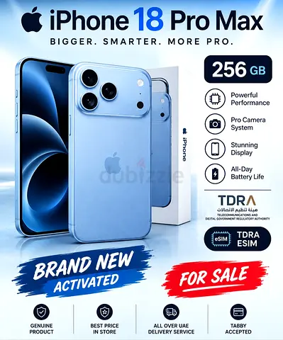 Apple iPhone 18 Pro Max 256GB - Brand New, NOT ACTIVATED