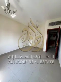 Al Majaz 2; we present a distinct 1-bedroom and hall apartment for rent in a strategic prime locatio