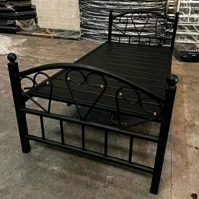 Single Metal bed frame With Matress