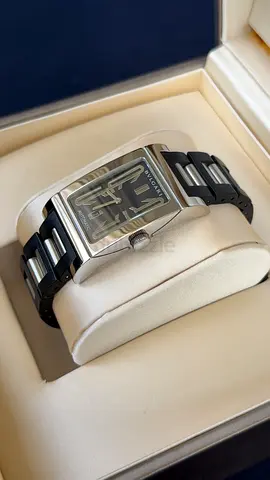 Bvlgari Rettangolo Automatic Watch with Steel and Rubber Strap