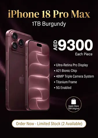 iPhone 18 pro max 1TB Burgundy
