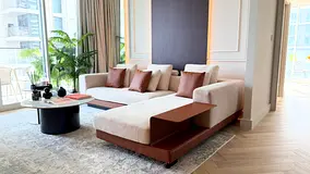 Luxury Designer 2BR | Fully Furnished | Private Beach | Sea & Skyline Views