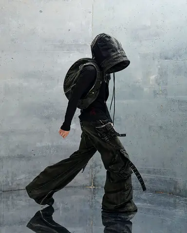 No Faith Studios Hooded Backpack