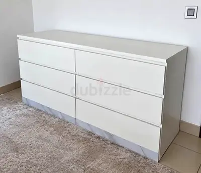 IKEA white 6-drawer dresser - good condition