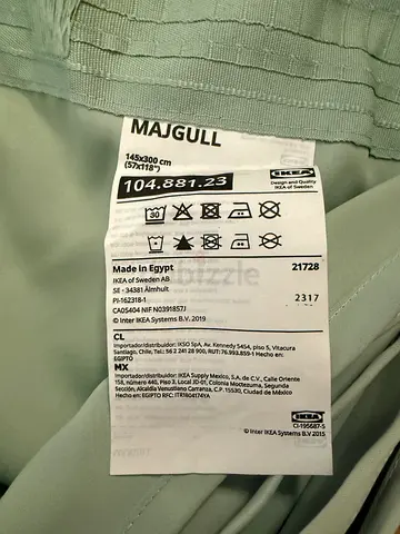 IKEA Majgull darkening curtains, 1 pair, dark grey-turquoise/with heading tape, 145x300 cm