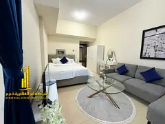 Luxury second-occupancy studio with separate kitchen and open balcony. Fully furnished. ✨ Ajman, J