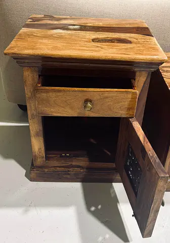 Sheesham Wood Bedside Table
