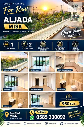 Close kitchen 1BEDROOM 2BATHROOM With Balacony open View 950 square feet