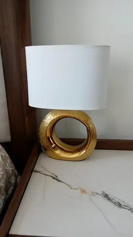 Gold bedside lamp