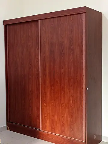 Large Wooden Sliding Wardrobe - Good Condition