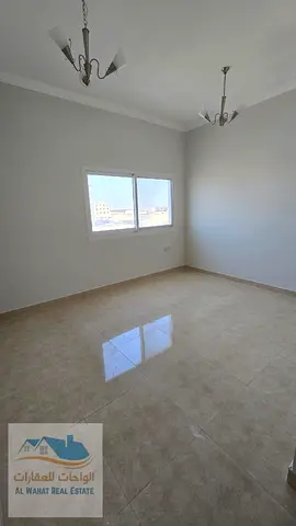 Now available in Al Jurf 3, Ajman: 1 bedroom, living room, and 2 bathrooms with central air conditioning. Located near the Chinese Market and Sheikh M