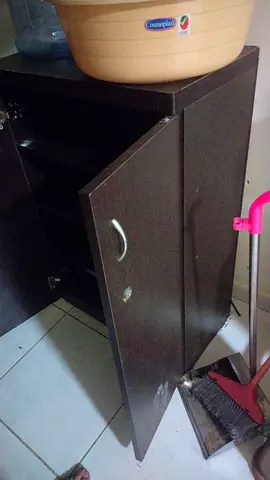 Shoes rank and Small dark brown storage cabinet / cupboard - used, good for hallway or kitchen