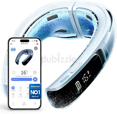 RANVOO AICE LITE Real AC Cold Blast  smart  Air Conditioner, Best Immersive Neck Cooler, 6000 mAh Re