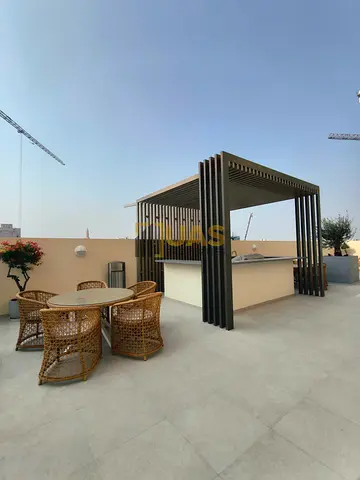 Lavish brand new 1bhk with BBQ Area kitchen appliances gym pool parking free