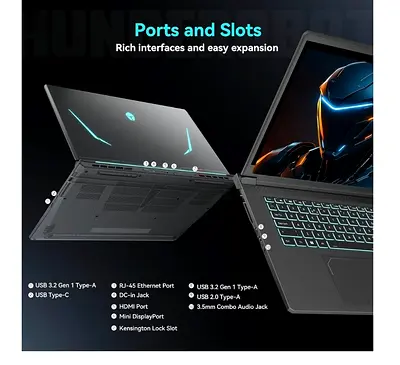 Thunderobot Storm 17 Gaming Laptop with Multiple Ports and RGB Backlit