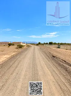 Land for Sale Direct from Owner in Manama Basin 1 Ajman Plot No 0350 Corner Road and Lane 400 SQM 4,