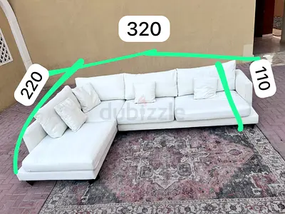Marina home L shape Sofa Beige