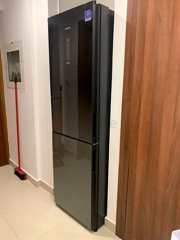 Hitachi bottom fridge and freezer new model slightly used