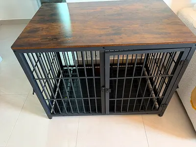 Wisfor XL Wooden Dog Crate / Indoor Kennel – Heavy Duty