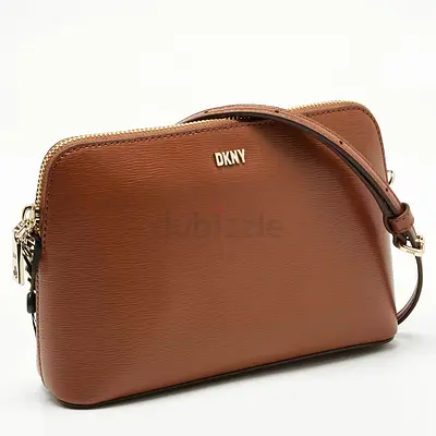 DKNY Brown Leather Crossbody Bag - Good Condition