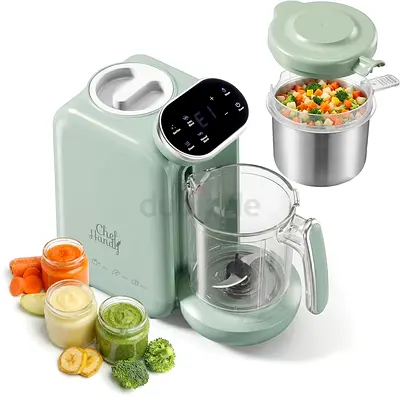 Chefhandy Baby Food Maker, Steamer & Blender with Stainless Steel Basket