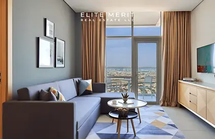 Elegant 1BR | Fully Furnished | High Floor | Panoramic Views