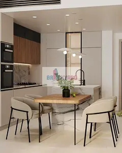 Furnished 1BR | Smart Home | Balcony & Skyline Views | Olivo Park, JVC