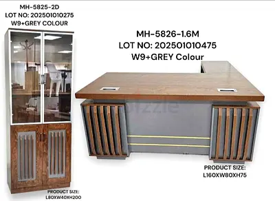 New L shape Wooden Office Set For manager Available
