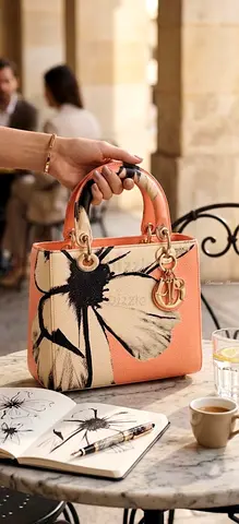 Lady Dior Anemone Print (Medium)