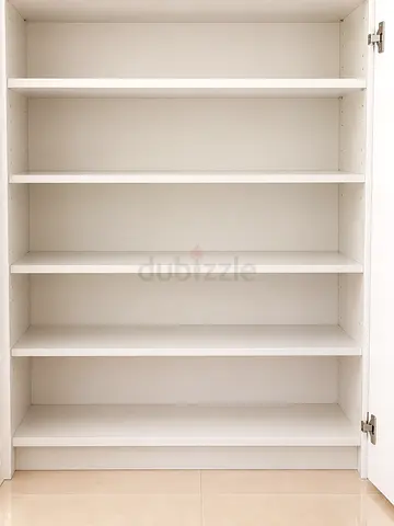 Tall White Multi-Shelf Cabinet / shoes cabinet - Good Condition