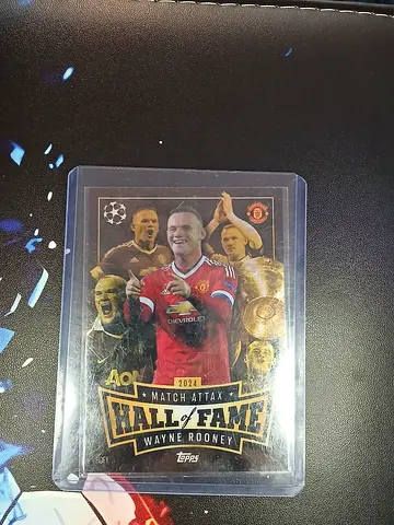 Wayne Rooney Manchester United Champions Trading Card - Topps Match Attax (in sleeve)