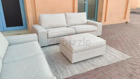Without footstool, Ikea Kivik three_ Seater Sofa Like new Condition