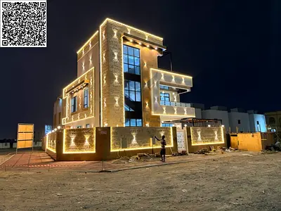 🔥 Corner Brand New Villa for Sale in Al Helio 2, Ajman | 5 Master Bedrooms | Private Pool | Roof | 4,600 Sq. Ft. BUA