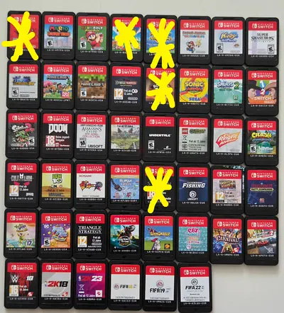 Nintendo Switch game mario Minecraft pokemon doom Splatoon fifa sonic Hyrule Warriors street fighter