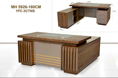 Brand New L shape wooden Office Table For Slae