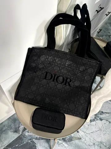 Black Dior Book Tote GWP Authentic