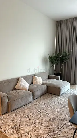 Beige L-Shaped Sofa from Pan Home
