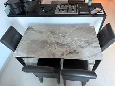 Dinner table with chairs