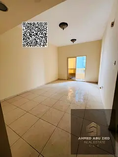 Spacious 1BR for annual rent in Al Nuaimiya 2, balcony, open view, free parking, 4 payments, AED 1,5