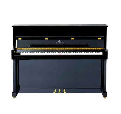 Steiner HU-110E Upright Piano Black