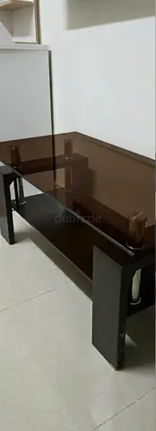 Glass Top Dining table and glass top coffee table without chair