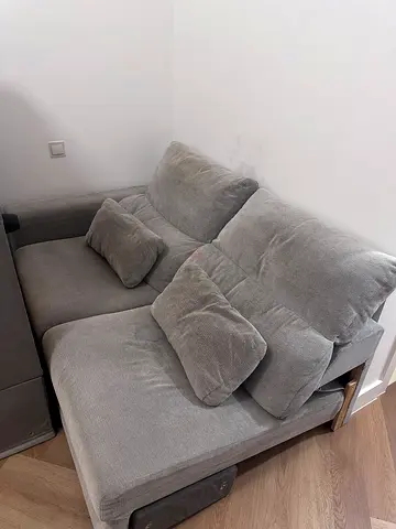 Grey sofa/ bed with storage