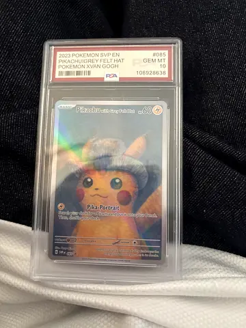 Graded 2023 Pokémon Pikachu EX Special Art Card (PSA Slab)