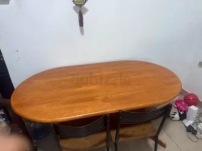 Solid Wood Oval Dining Table - Seats 4,Good Condition