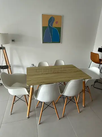 Dining table and chairs