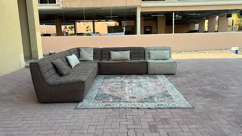 Modular al huzaifa Modular sofa with footstool