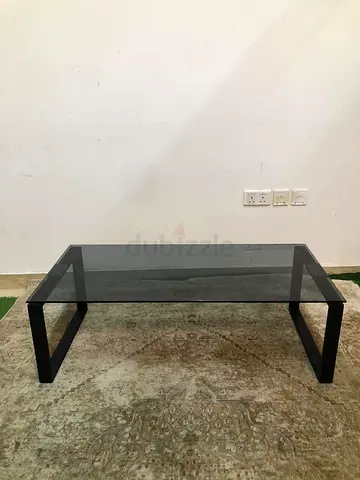Black Glass coffee table (115x55x37 cm)