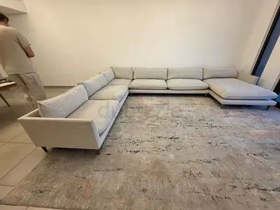 Pan Home U shape Sofa Beige