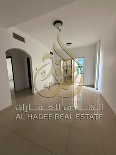Two-bedroom apartment with a living room for annual rent; maintenance provided by the landlord at no